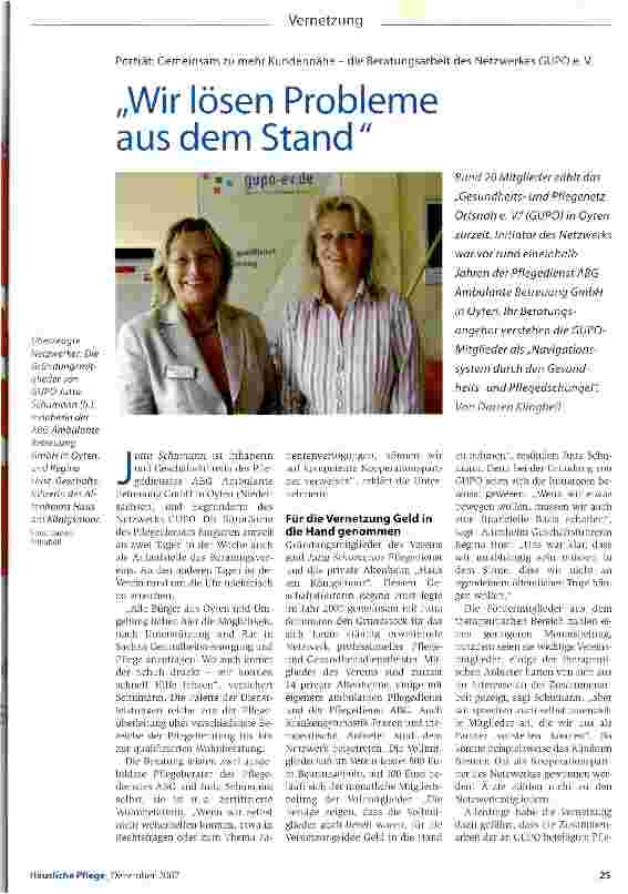 Vorschauseite 1: Wir lösen Probleme aus dem Stand