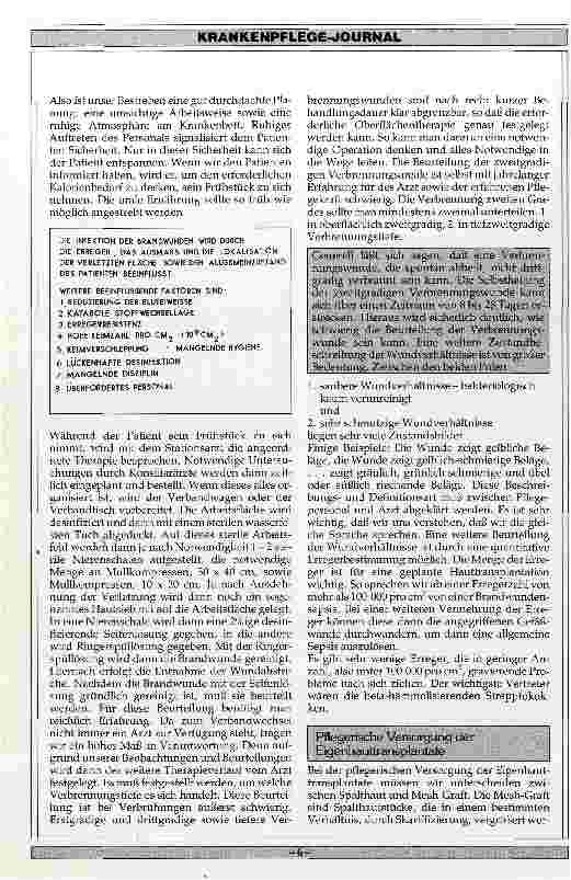 Vorschauseite 3: Intensivpflege bei schwerbrandverletzten Patienten