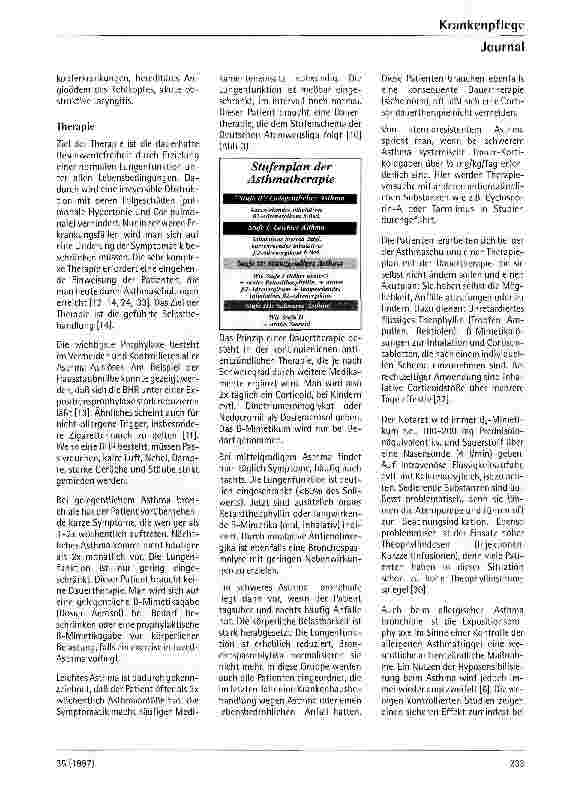 Vorschauseite 4: Asthma bronchiale - das neue Therapiekonzept