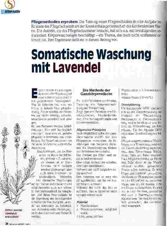 Vorschauseite 1: Somatische Waschung mit Lavendel