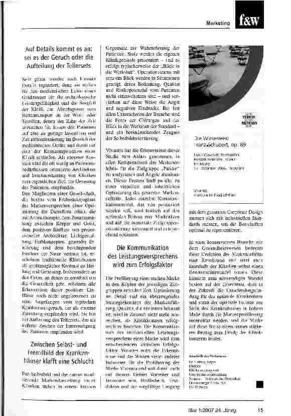 Vorschauseite 4: Die Evolution der Marke wird zur Revolution für die Klinik
