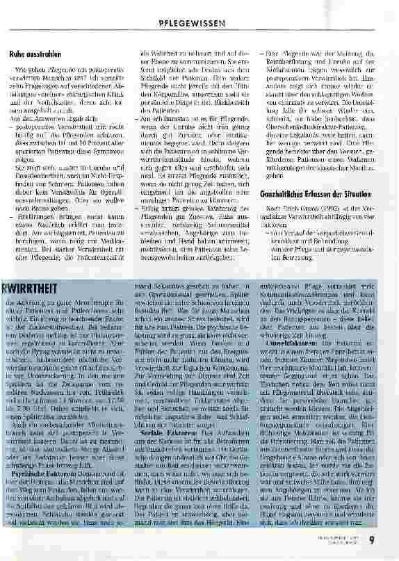 Vorschauseite 4: Einsam den Weg aus dem Durcheinander finden Postoperative Verwirrtheit