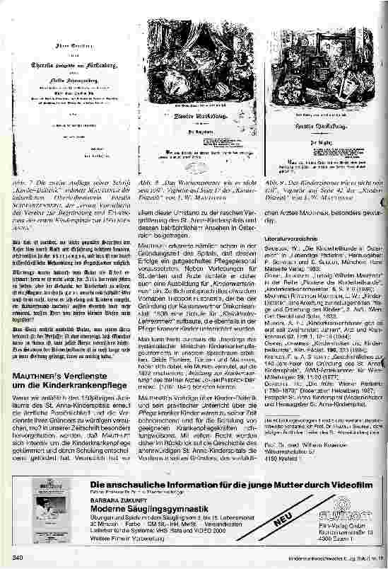 Vorschauseite 3: 150 Jahre St. Anna-Kinderspital in Wien Ein Blick zurück in seine Gründerzeit