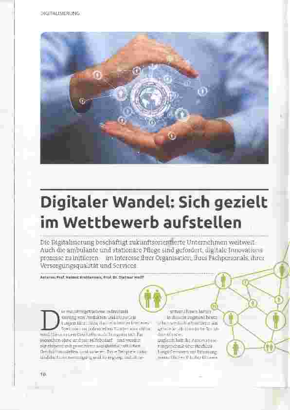 Vorschauseite 1: Digitaler Wandel: Sich gezielt im Wettbewerb aufstellen