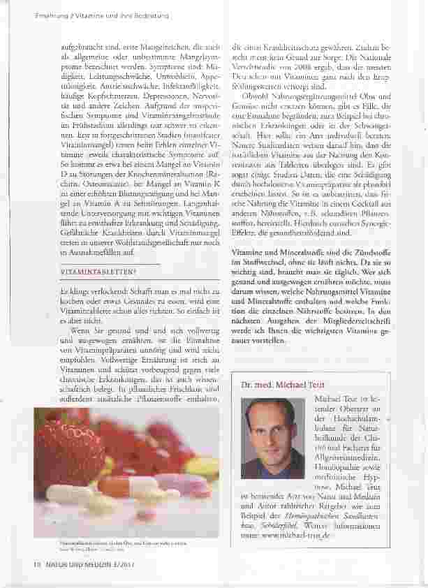 Vorschauseite 3: Vitamine und ihre Bedeutung