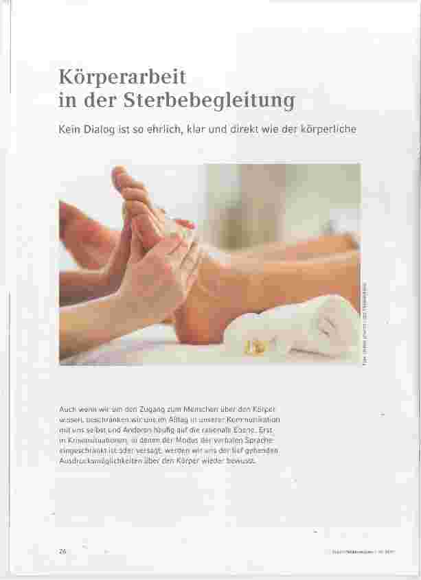 Vorschauseite 1: Körperarbeit in der Sterbebegleitung