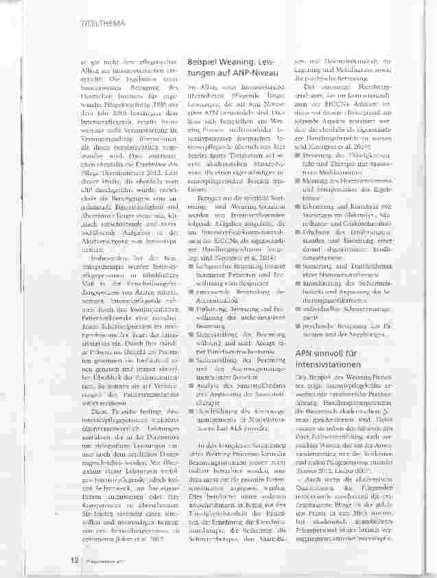 Vorschauseite 4: Advanced Nursing Practice: Intensivpflege zukunftsfest machen