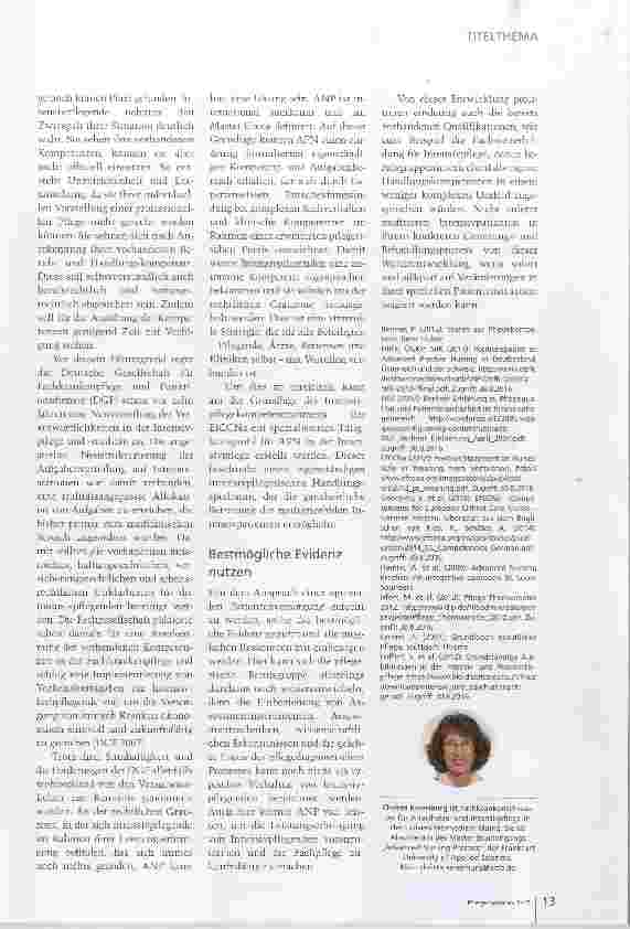 Vorschauseite 5: Advanced Nursing Practice: Intensivpflege zukunftsfest machen