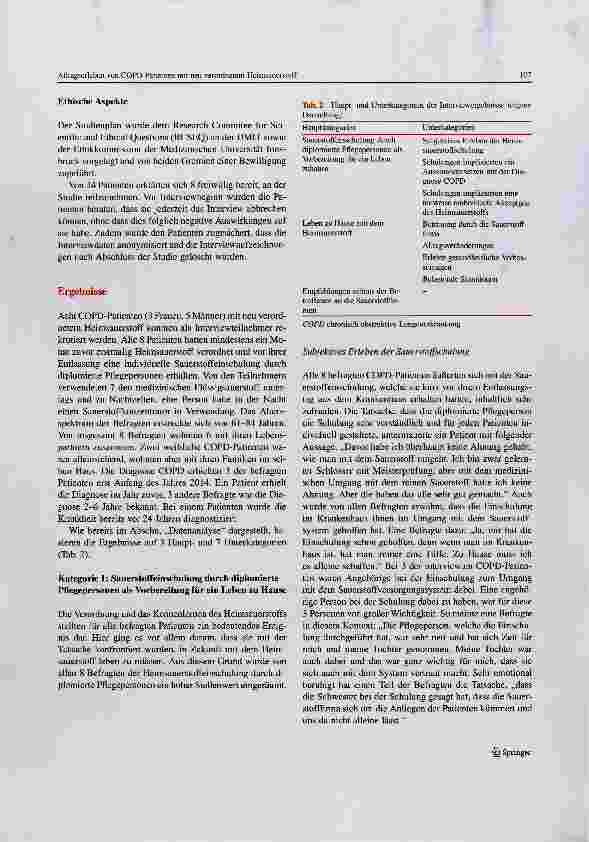 Vorschauseite 5: Alltagserleben von COPD-Patienten mit neu verordnetem Heimsauerstoff