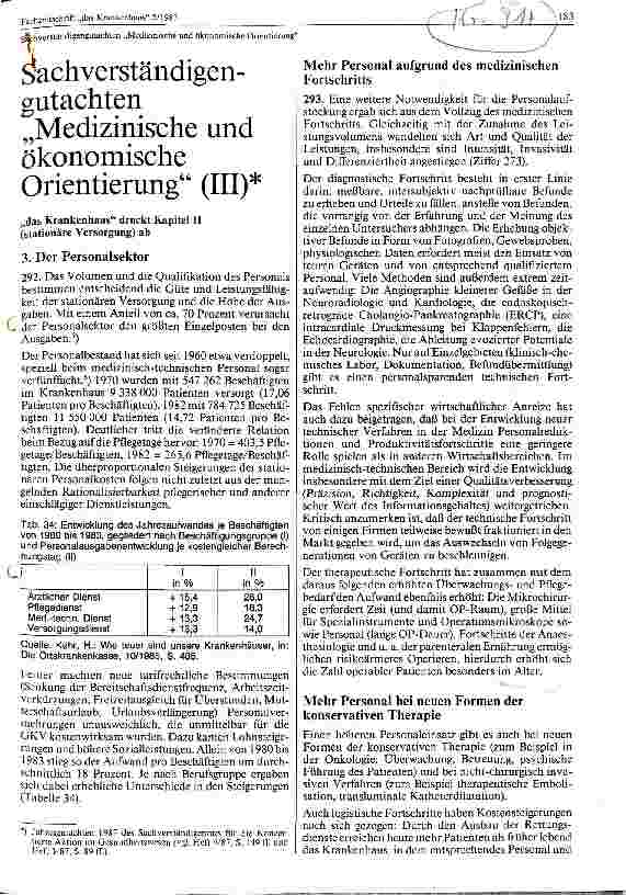 Vorschauseite 1: Sachverständigengutachten Medizinische und ökonomische Orientierung Teil III