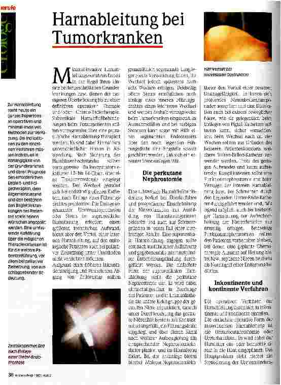 Vorschauseite 1: Harnableitung bei Tumorkranken