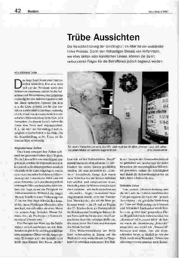 Vorschauseite 1: Trübe Aussichten