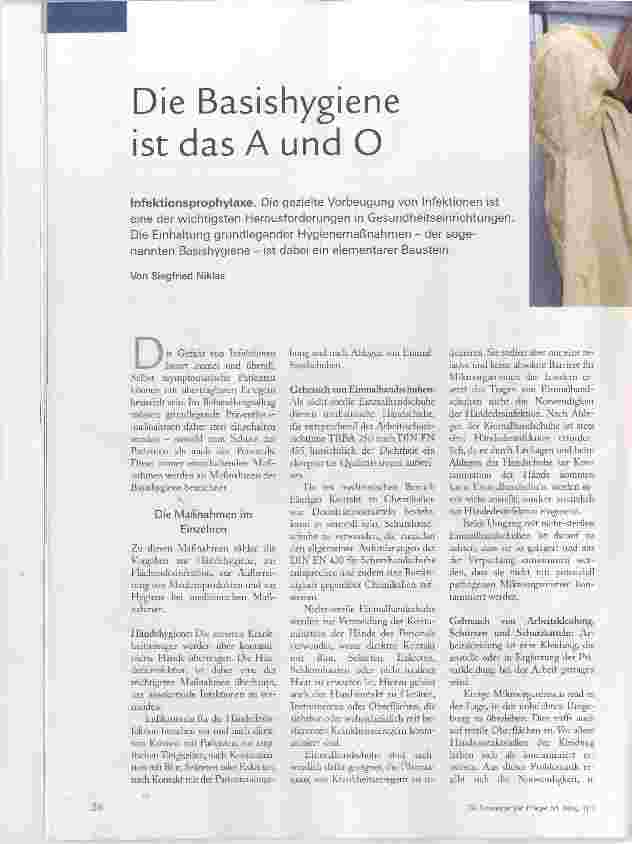 Vorschauseite 1: Die Basishygiene ist das A und O