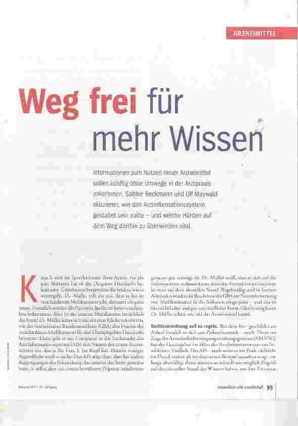 Vorschauseite 2: Weg frei für mehr Wissen