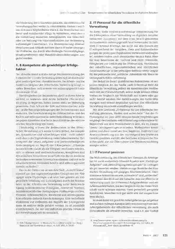 Vorschauseite 2: Kompetenzen der öffentlichen Verwaltung im digitalen Zeitalter