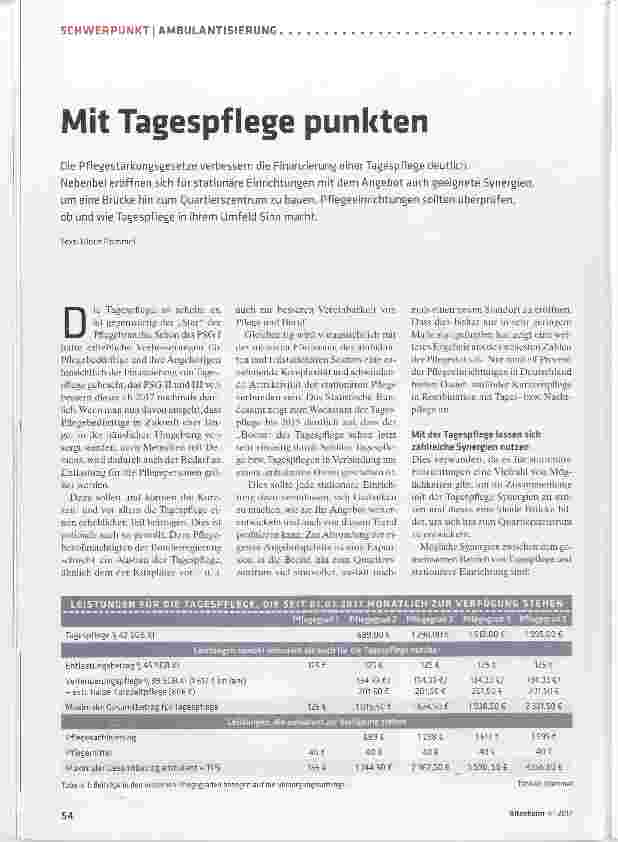 Vorschauseite 1: Mit Tagespflege punkten
