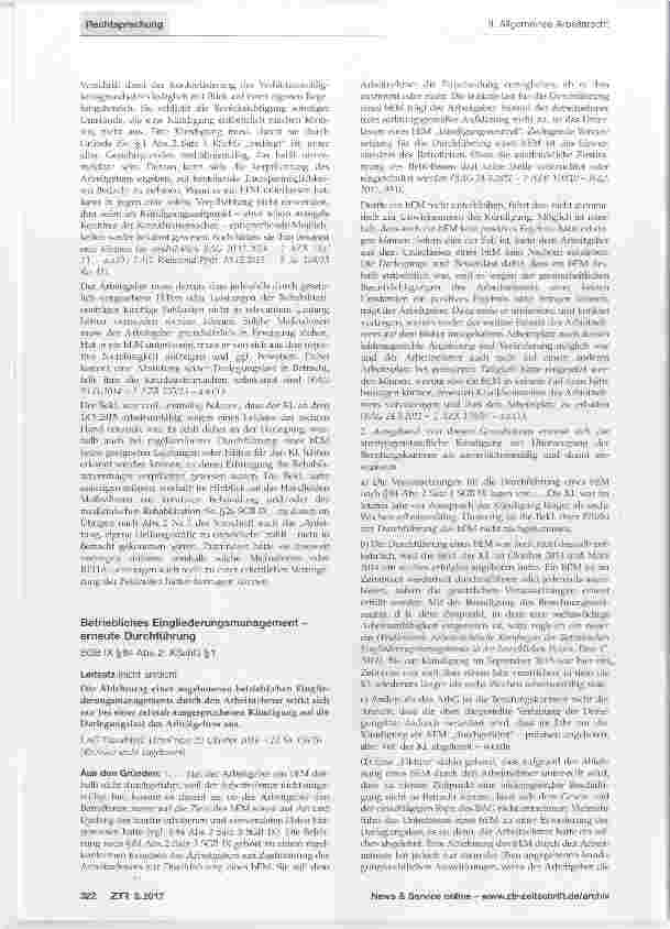 Vorschauseite 3: Krankheitsbedingte Kündigung betriebliches Eingliederungsmanagement
