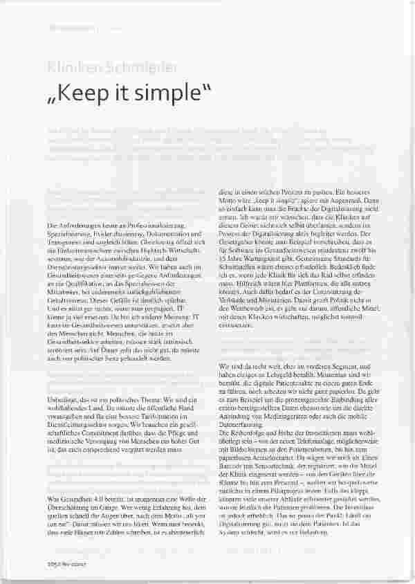 Vorschauseite 1: Keep it simple