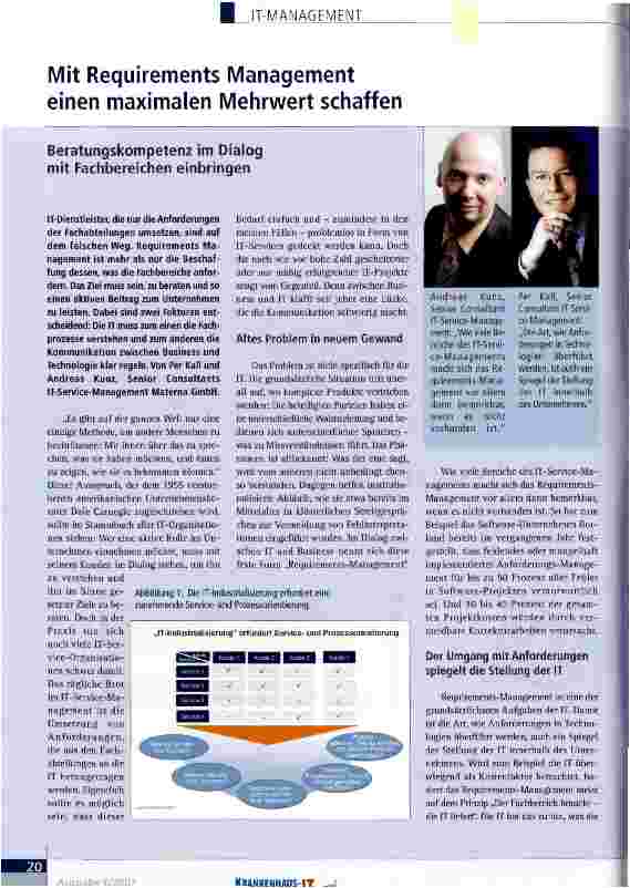 Vorschauseite 1: Mit Requirements Management einen maximalen Mehrwert schaffen