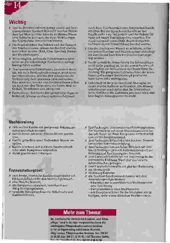 Vorschauseite 2: Tracheostomapflege Check Pflegepraxis