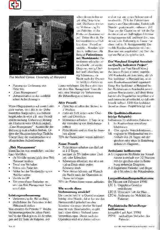 Vorschauseite 3: Hospital-Risk-Management und Quality-Management in den USA Die Aufgaben von Pflegepersonen?