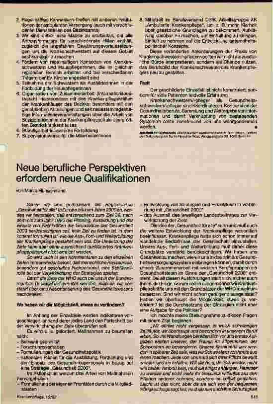 Vorschauseite 3: Bedarfsgerechte Versorgung: Krankenschwestern/pfleger als Koordinatoren