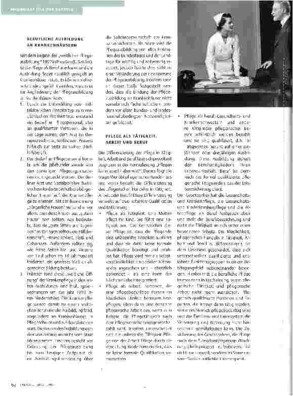 Vorschauseite 2: 100 JAHRE PFLEGEAUSBILDUNG