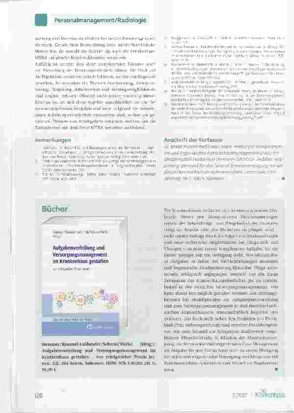 Vorschauseite 4: Fachkräftemangel in der Radiologie
