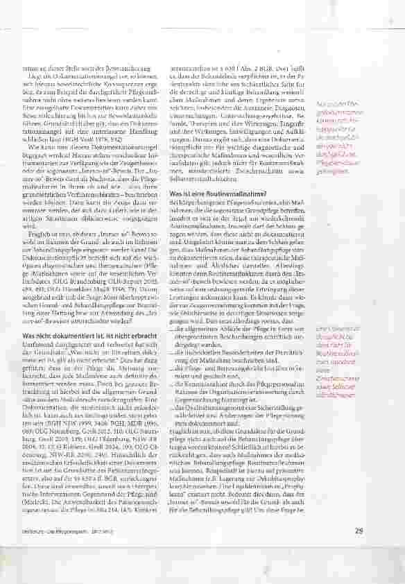 Vorschauseite 2: Grundund Behandlungspflege Wie werden Pflegefehler belegt?