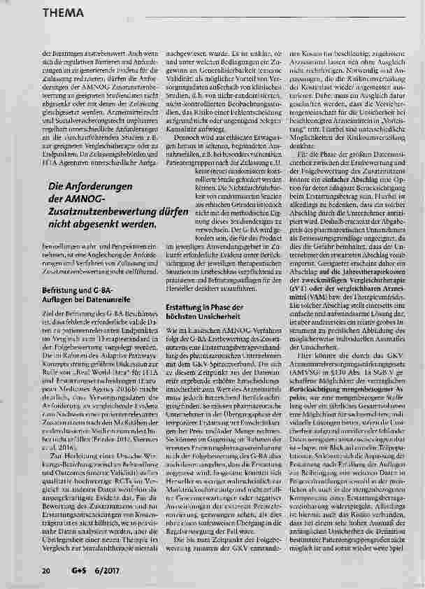 Vorschauseite 5: Erstattung von Arzneimitteln mit unreifen Daten