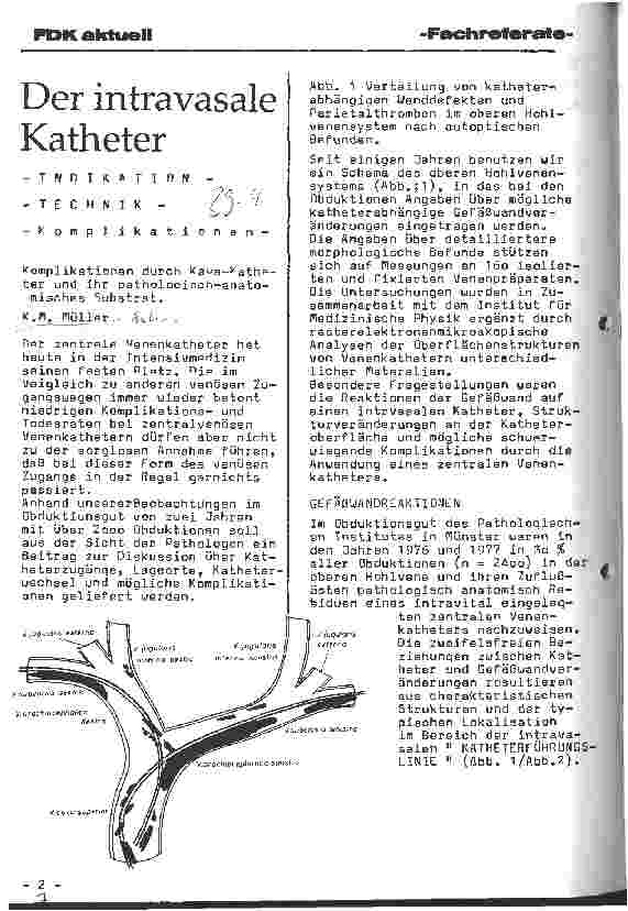 Vorschauseite 1: Der intravasale Katheter Indikation - Technik - Komplikationen