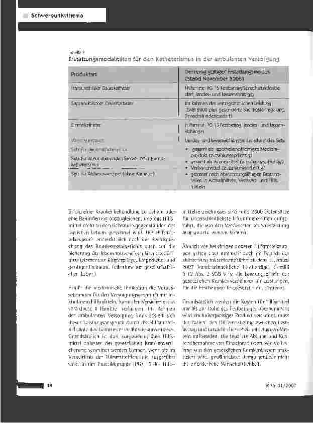 Vorschauseite 5: Soziaiversicherungsrechtliche Aspekte ableitender Inkontinenzversorgung im ambulanten Bereich