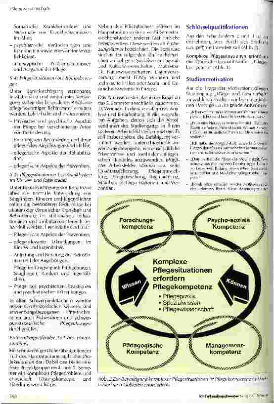 Vorschauseite 3: Erfahrungen mit dem Studium der Pflege in Frankfurt/Main