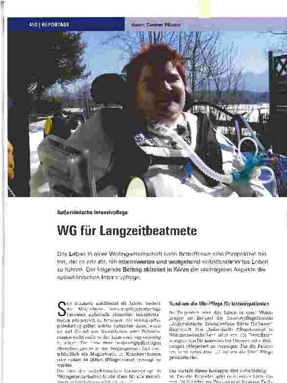 Vorschauseite 1: WG für Langzeitbeatmete