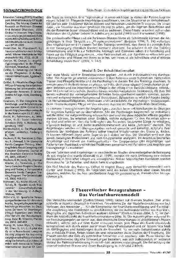 Vorschauseite 6: Ein modulares Angehörigentraining bei Morbus Parkinson