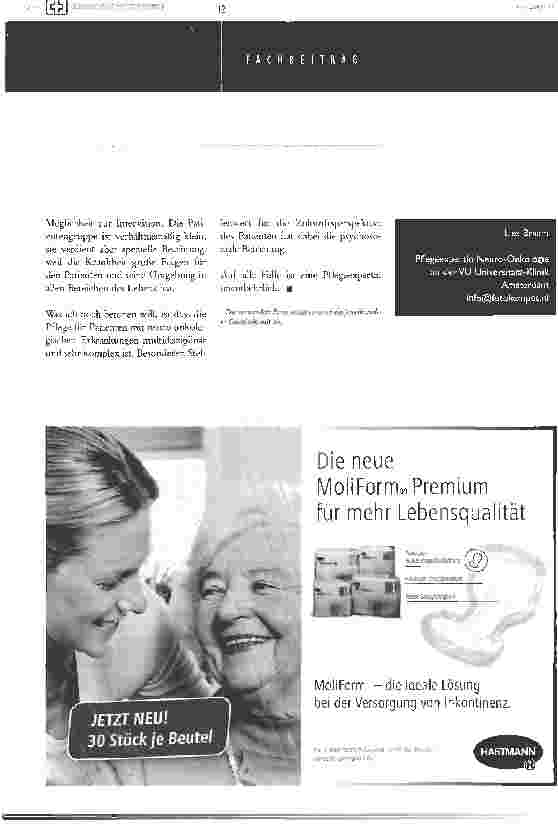 Vorschauseite 5: Die Rolle der Pflegeexpertin Neuro-onkologie in einem multidisziplinären behandlungsteam