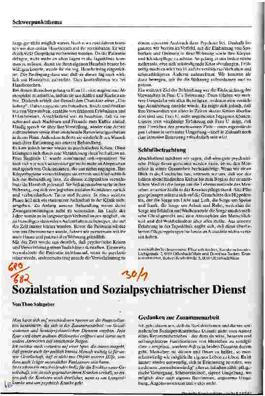Vorschauseite 3: Pflegerische Aufgaben in einer psychiatrischen Tagesklinik