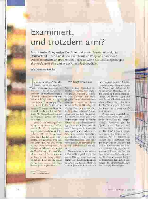 Vorschauseite 1: Examiniert, und trotzdem arm?