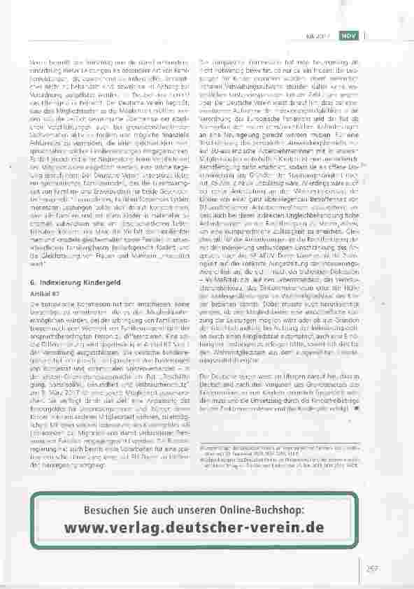 Vorschauseite 3: Stellungnahme des Deutschen Vereins zur Reform der Verordnung (EG) Nr. 883/2004 zur Koordinierung der Systeme der sozialen Sicherheit