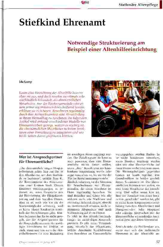 Vorschauseite 1: Stiefkind Ehrenamt