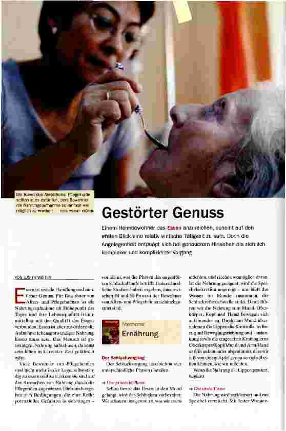 Vorschauseite 1: Gestörter Genuss