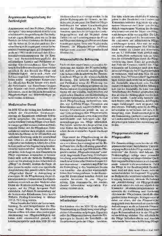 Vorschauseite 4: Ein eigener Ort für die Pflegeversicherung