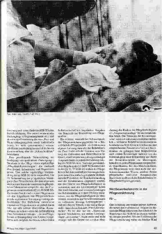 Vorschauseite 5: Ein eigener Ort für die Pflegeversicherung