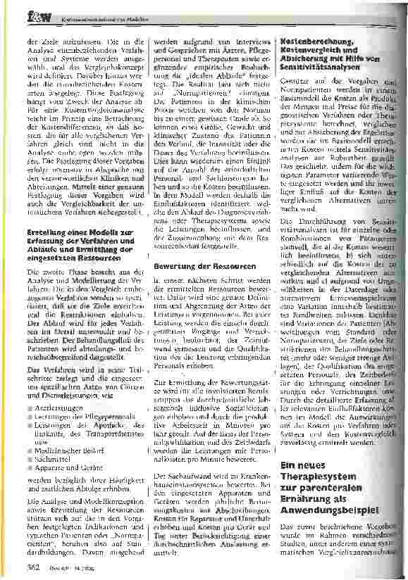 Vorschauseite 2: Kostenanalysen anhand von Modellen Vergleich der Wirtschaftlichkeit von diagnostischen Verfahren und therapeutischen Systemen