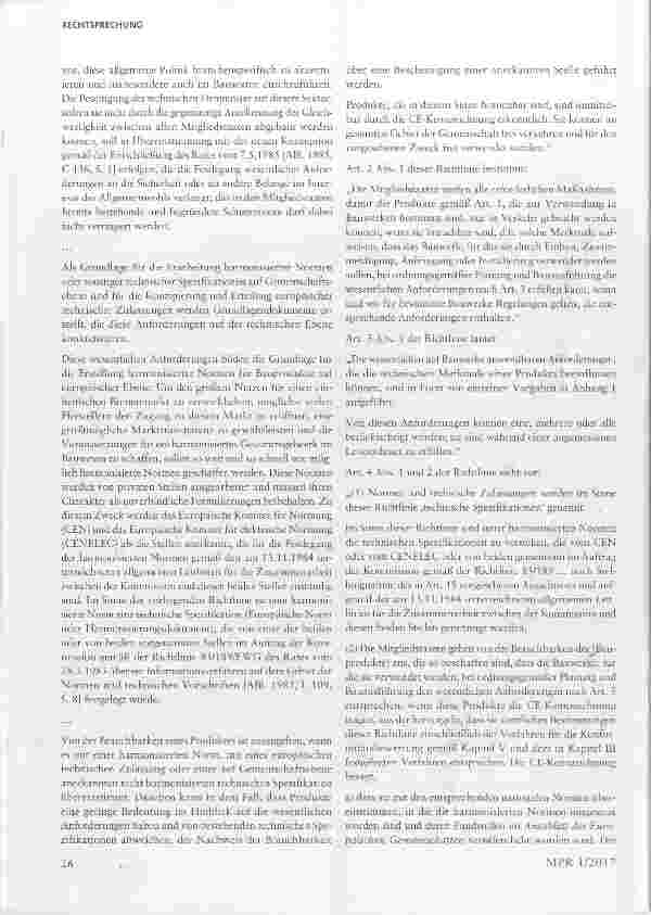 Vorschauseite 2: Harmonisierte Normen und deren Auslegung auf EU-Ebene