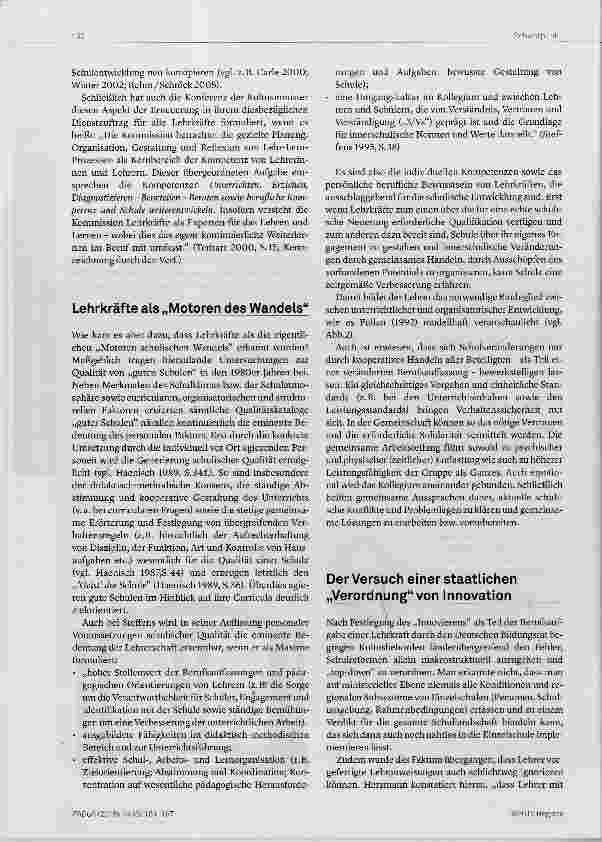 Vorschauseite 2: Faktoren schulischer Erneuerung Lehrkräfte und ihre Innovationsbereitschaft