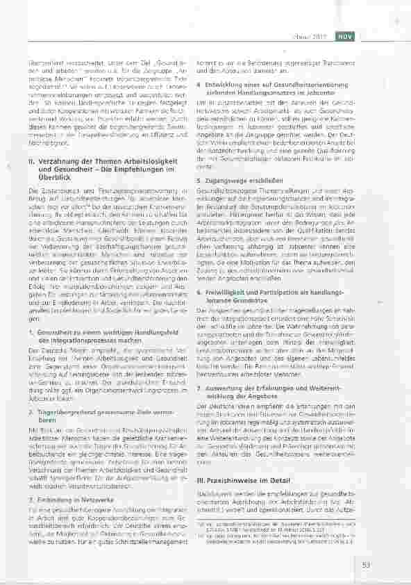 Vorschauseite 5: Empfehlungen des Deutschen Vereins zur gesundheitsbezogenen Ausrichtung der Integration in Arbeit