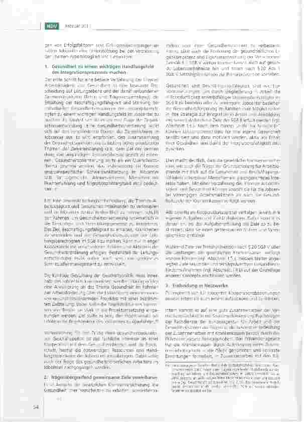 Vorschauseite 6: Empfehlungen des Deutschen Vereins zur gesundheitsbezogenen Ausrichtung der Integration in Arbeit
