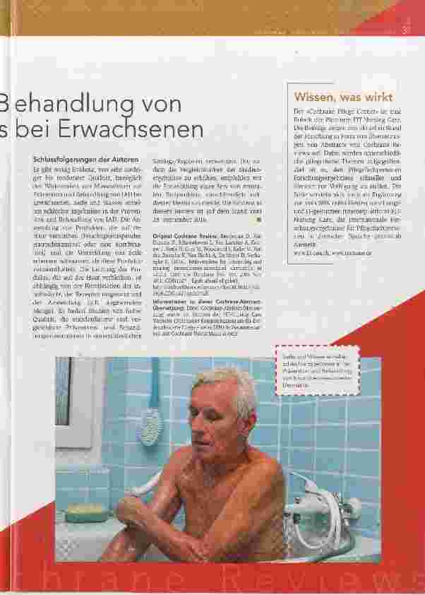 Vorschauseite 2: Massnahmen zur Prävention und Behandlung von inkontinenzassoziierter Dermatitis