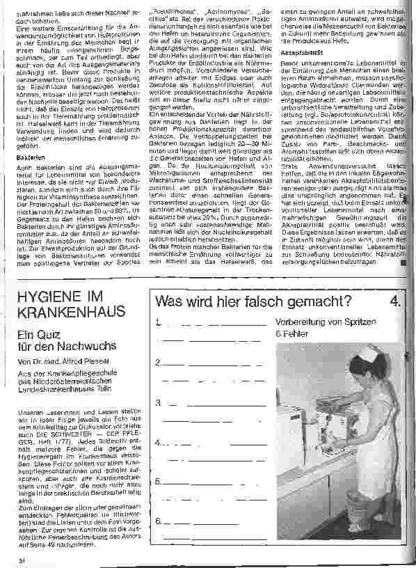Vorschauseite 1: Hygiene im Krankenhaus Ein Quiz für den Nachwuchs